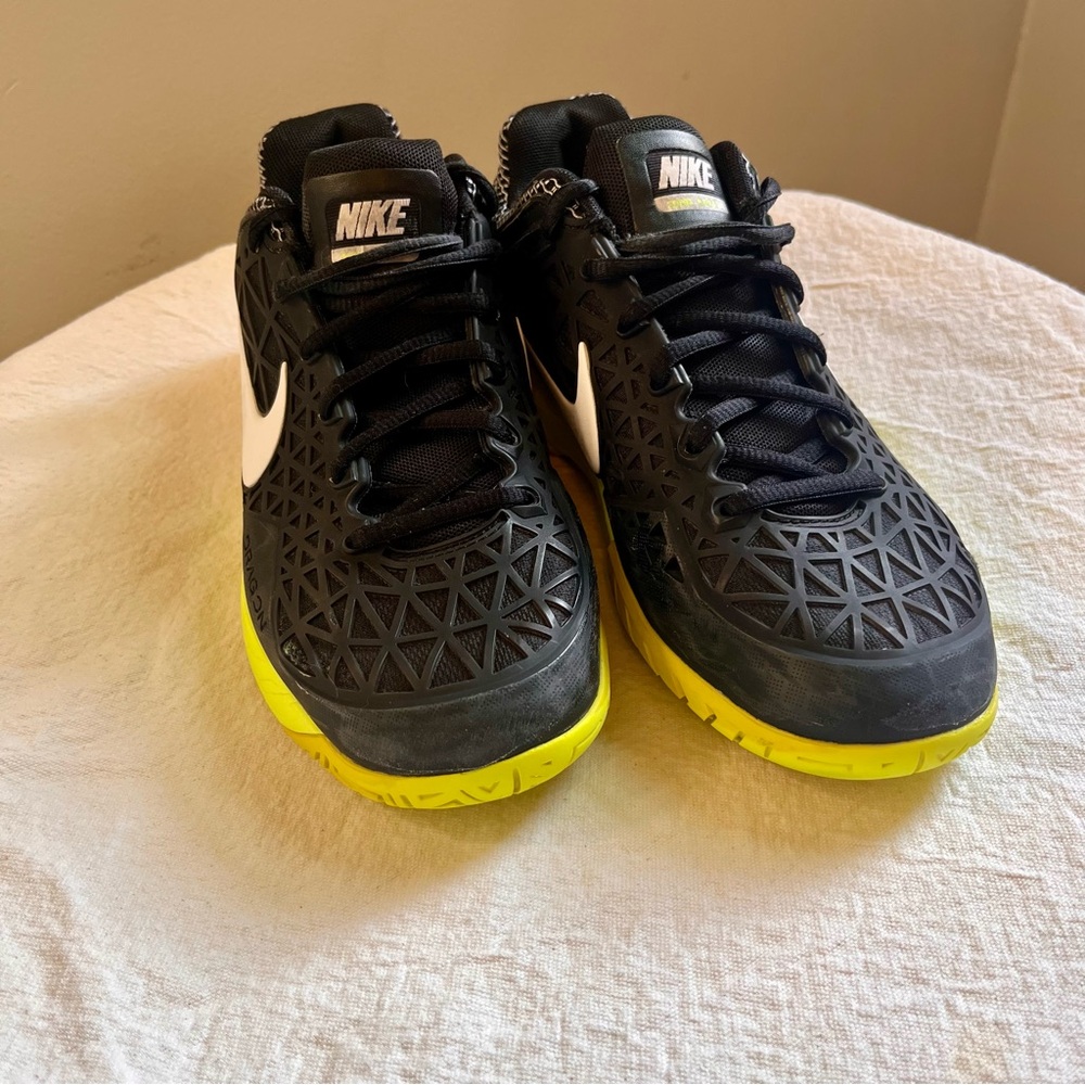 Nike Zoom Cage 2 Women’s Black/White Volt Tennis Shoes - Size 6.5